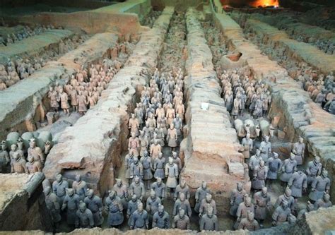 1983 chinese warriors excavated in pits 1-4|terracotta warriors pit 1.